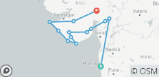  Circuito a los tesoros de Gujarat: de Bombay a Ahmedabad - 13 destinos 