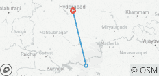  Temple Tales: Hyderabad to Srisailam Sacred Journey - 3 destinations 