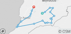  11-days Big KTM-Desert Adventure from Ouarzazate through the desert and Atlas Mountains to Marrakech - 17 destinations 