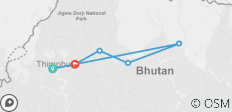 Rundreise durch Zentralbhutan 10 Tage - 6 Destinationen 