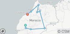  Vacances privées sur mesure au Maroc, départ quotidien - 12 jours - 9 destinations 