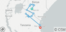 Kenia &amp; Tansania: Das Safari-Erlebnis mit Sansibar - 14 Destinationen 