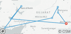  Gujarat Entdeckungsreise - Architektur Wunder &amp; historische Denkmäler - 8 Destinationen 