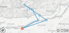  Von Assam nach Arunachal: Reise zur Biodiversität und zum buddhistischen Erbe - 8 Destinationen 