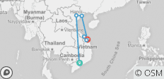  12-daagse hoogtepunten van Vietnam - 6 bestemmingen 