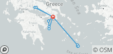  6-Day Tour in Athens, Delphi, Santorini &amp; Saronic Islands Cruise - 14 destinations 
