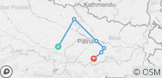  Buddhist Pilgrimage Tour Visiting Varanasi, Sarnath, Kushinagar, Kesariya, Vaishali, Nalanda, Rajgir &amp; Bodhgaya - 6 destinations 