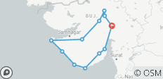  Rutas de los templos de Gujarat - 12 destinos 