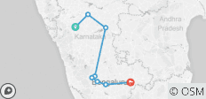  Hubli to Badami, Hampi, Belur, Halebedu &amp; Bangalore Tour - 8 destinations 