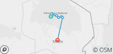  Beklimming van de Kilimanjaro via de Machame Route 7 dagen - 7 bestemmingen 