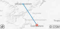  Coimbatore to Ooty- transfers+Hotel+Sightseeing - 3 destinations 