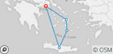  Athen - Naxos - Santorini - Kreta (Ägäische Juwelen) - 5 Destinationen 