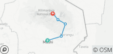  Kilimandscharo Besteigung - Marangu-Route - 5 Destinationen 