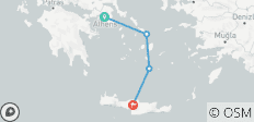  Circuit de 7 jours à Mykonos, Santorin et la Crète au départ d\'Athènes - 4 destinations 