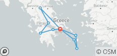  Circuit de 13 jours en Grèce antique et dans les îles : Athènes, Mykonos, Santorin et Paros - 10 destinations 