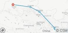  Explora el Corredor Hexi de la Ruta de la Seda China: Lanzhou, Zhangye, Jiayuguan a Dunhuang 7D - 4 destinos 