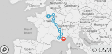  Von Paris nach Nizza durch Weinberge und Berge 2022 - 13 Destinationen 