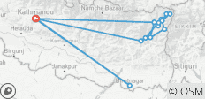  Kanchenjunga Treks - 28 Days - 16 destinations 