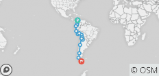  VGruppenreise von Cartagena nach Ushuaia - 16 Destinationen 