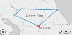  Höhepunkte von Costa Rica - 8 Tage - 5 Destinationen 