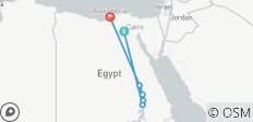  Package 7-Days 6-Nights Cairo Pyramids, Nile Cruise&amp;Alexandria by Sleeper Train - 7 destinations 