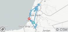  Heiliges Land Israel - deutsch geführt (8 Tage) - 18 Destinationen 
