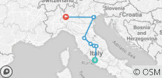  Reflexionen von Italien (von Rom nach Mailand, Standard) (9 destinations) - 9 Destinationen 