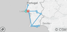  Sonniges Portugal: Küste von Estoril, Alentejo und Algarve (von Cascais nach Lissabon) (Standard) - 15 Destinationen 