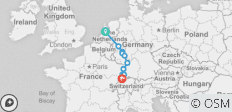  Schlösser am Rhein (Amsterdam nach Basel, 2022) - 11 Destinationen 