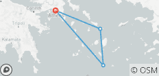  Athen, Mykonos und Santorin, Rundreise - 8 Tage - 4 Destinationen 
