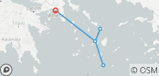  Athen und Kykladen: Paros, Santorin und Mykonos, Rundreise 8 Tage - 7 Destinationen 