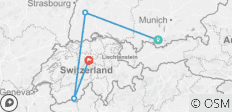  Schweiz und Deutschland inkl. Oberammergau Passionsspiel (Oberammergau nach Luzern) - 4 Destinationen 
