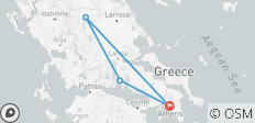  Athen, Delphi und Meteora Rundreise - 5 Tage - 4 Destinationen 