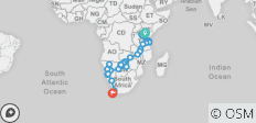  43-day Kenya to Cape Town (Camping) - 32 destinations 