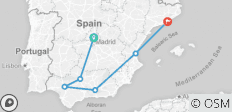  Madrid to Barcelona in 5 Days - 6 destinations 