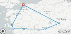  Circuit sur mesure en Turquie avec départ quotidien et guide privé - 7 destinations 