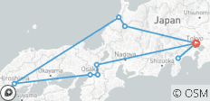  10 Daagse Klassieke Japan Super Mini Tour vanuit Tokio, 3&amp;4 Sterren Hotels (Max 6 Personen) - 10 bestemmingen 