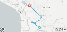  Bolivie - Villazón, Uyuni, Potosí, Sucre, La Paz et Copacabana - 8 jours - 8 destinations 