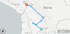  Bolivia - Villazón, Uyuni, Potosí, Sucre, La Paz &amp; Copacabana- 8 days - 7 destinations 