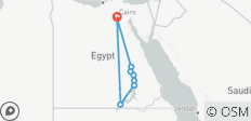  10 días de viaje de lujo a medida por Egipto con crucero por Dahabiya - 9 destinos 