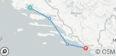  4-daagse Split naar Dubrovnik enkele reis - Superieure boot, Gemengde-leeftijdsgroep - 4 bestemmingen 