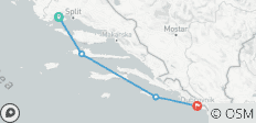  4-daagse Split naar Dubrovnik, Superior boot, Gemengde leeftijd, 10-69s - 4 bestemmingen 