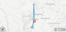  Sichuan: Chengdu, Panda-Basis, Jiuzhaigou, Jianmen, Langzhong, Leshan &amp; Berg Emei 10 Tage - 5 Destinationen 