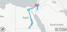  Ägypten, Jordanien &amp; Israel Privatreise 2 Wochen - 13 Destinationen 