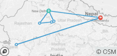  India\'s Golden Triangle with Kathmandu (from New Delhi to Kathmandu) - 8 destinations 
