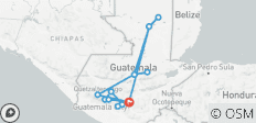  Guatemala: Antigua, Vulkan Acatenango, Chichicastenango, Atitlán See, Tikal, Candelaria Höhlen, Semuc Champey und Quetzal Biotop - 11 Tage - 16 Destinationen 