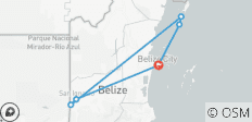  Rundreise durch Belize - 8 Tage - 6 Destinationen 