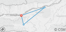  Circuit du Triangle d\'Or du Nord- Est avec le parc national de Kaziranga - 4 destinations 