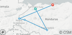  Honduras: San Pedro Sula, Tegucigalpa, Santa Rosa de Copan, Copan Ruinas &amp; La Ceiba - 10 Tage - 5 Destinationen 