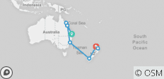  Die Wunder Australiens und Neuseelands (15 Tage) - 9 Destinationen 